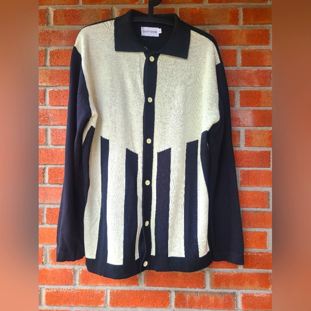 Oxknit LS cardigan US L